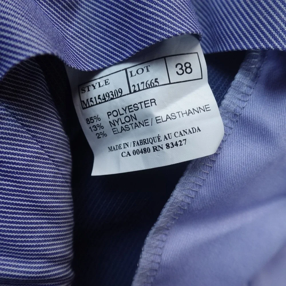 Ballin Pants‎ Mens 38X31 Blue Pinwale Corduroy Chino Trouser Flat Front Stretch